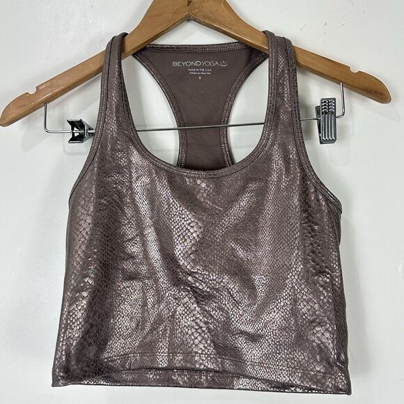 Beyond Yoga Viper Snake High Waisted 7/8 Leggings & First Class Cropped Tank s - Picture 9 of 16